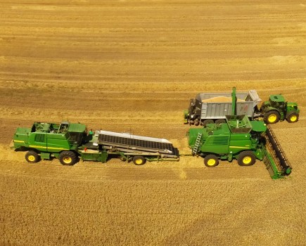 John Deere combine tests